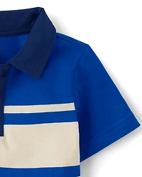 Baby And Toddler Boys Striped Soft Jersey Polo