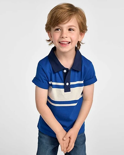 Baby And Toddler Boys Striped Soft Jersey Polo