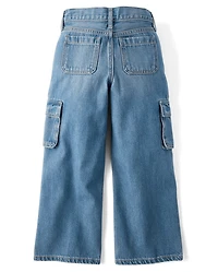 Girls Baggy Cargo Jeans