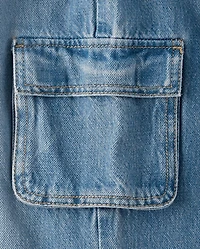 Girls Baggy Cargo Jeans