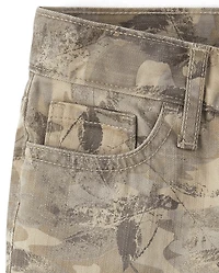 Girls Camo Baggy Jeans