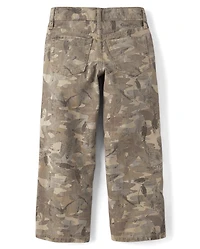 Girls Camo Baggy Jeans