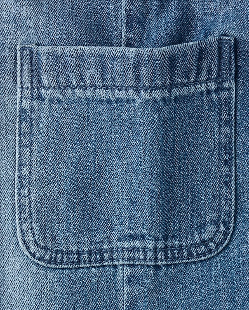 Girls Pull On Baggy Cargo Jeans