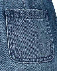 Jeans cargo amples à enfiler pour filles