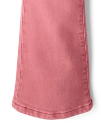 Girls Garment Dyed Flare Jeans