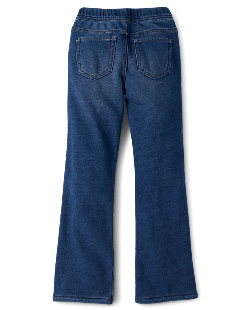 Girls French Terry Flare Sweatpant Jeans
