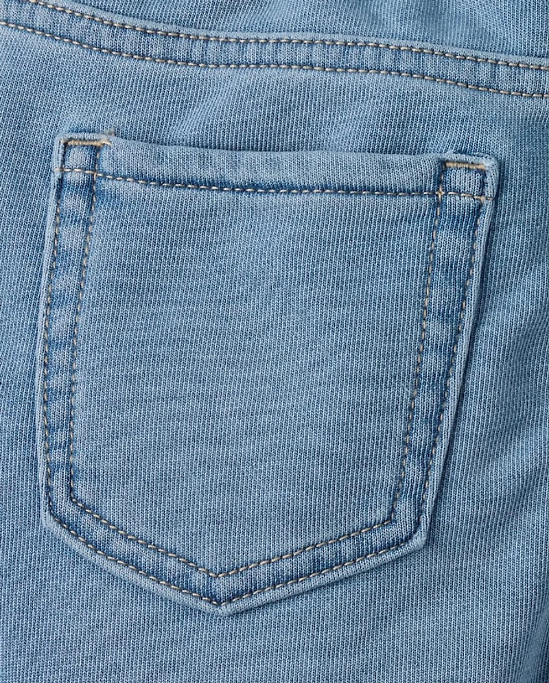 Girls French Terry Wide Leg Sweatpant Jeans