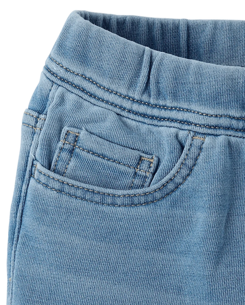 Girls French Terry Wide Leg Sweatpant Jeans