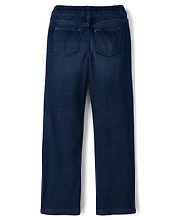 Girls French Terry Wide Leg Sweatpant Jeans