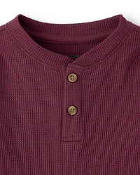 Baby And Toddler Boys Thermal Henley Top