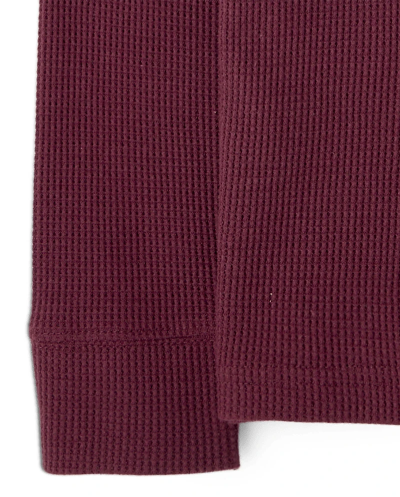 Baby And Toddler Boys Thermal Henley Top