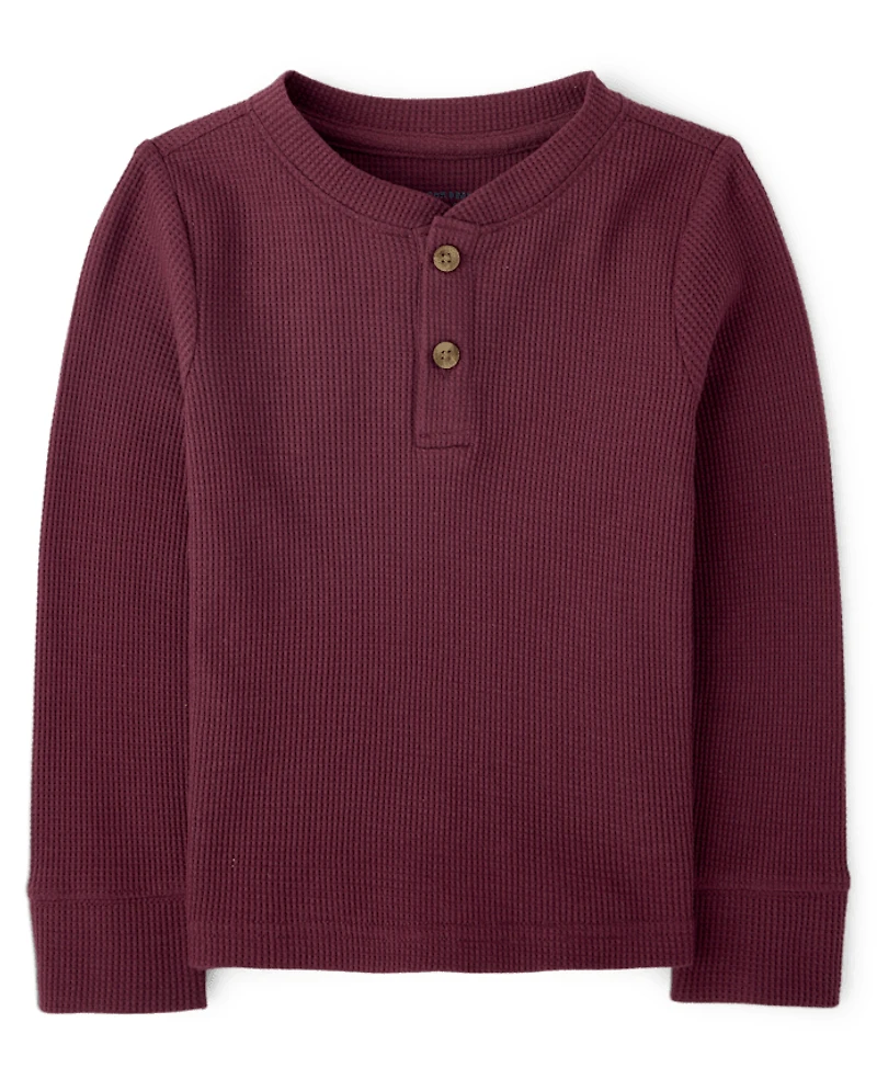 Baby And Toddler Boys Thermal Henley Top