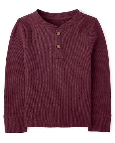 Baby And Toddler Boys Thermal Henley Top