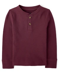 Baby And Toddler Boys Thermal Henley Top