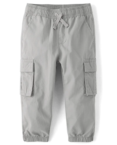 Baby And Toddler Boys Poplin Cargo Jogger Pants