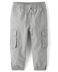 Baby And Toddler Boys Poplin Cargo Jogger Pants