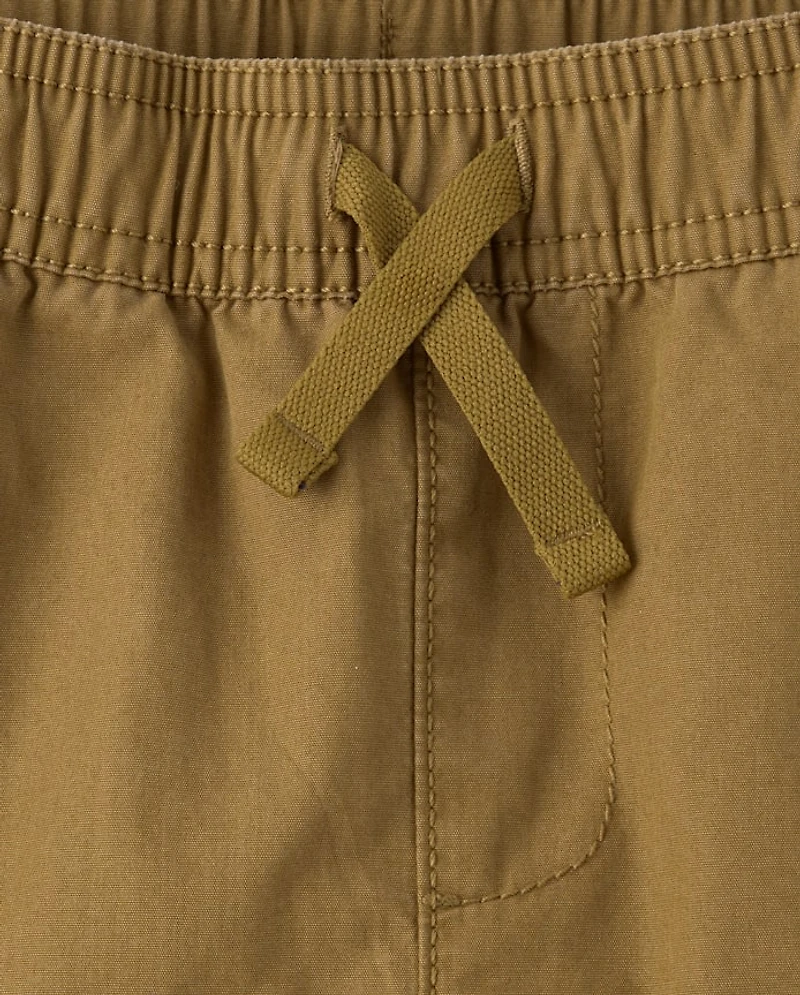 Baby And Toddler Boys Poplin Cargo Jogger Pants