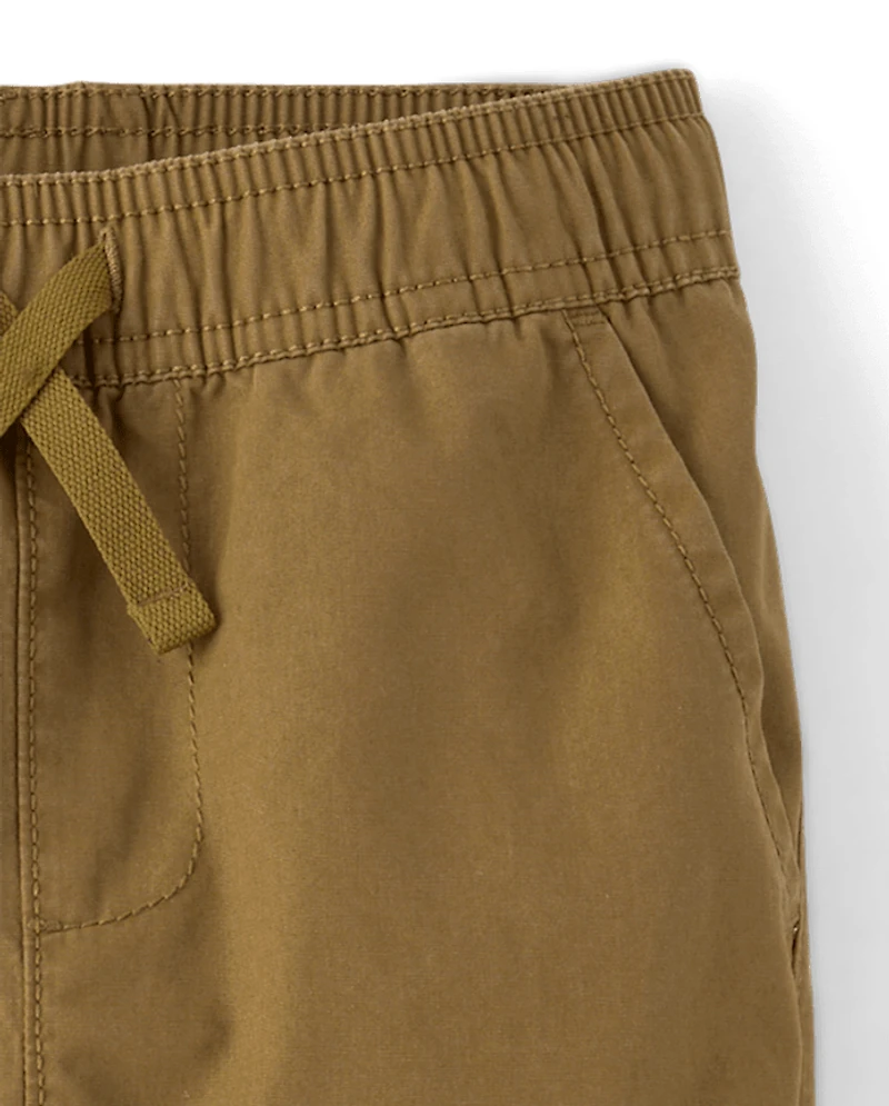 Baby And Toddler Boys Poplin Cargo Jogger Pants