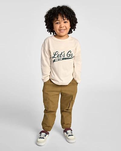 Baby And Toddler Boys Poplin Cargo Jogger Pants