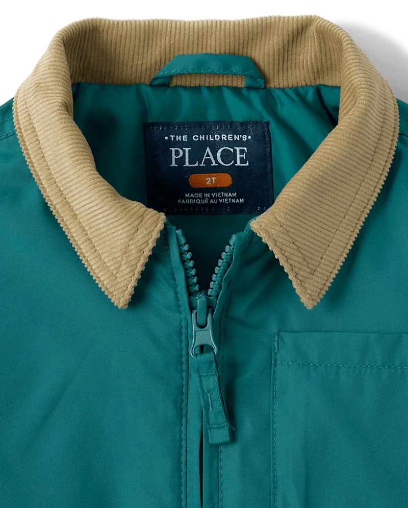 Toddler Boys Colorblock Hooded Jacket