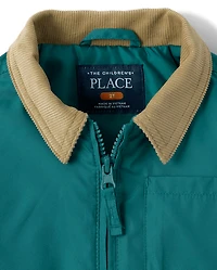 Toddler Boys Colorblock Hooded Jacket