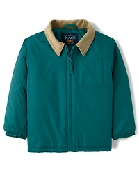 Toddler Boys Colorblock Hooded Jacket