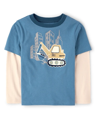 Baby And Toddler Boys Graphic Layered Top