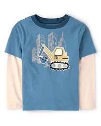 Baby And Toddler Boys Graphic Layered Top