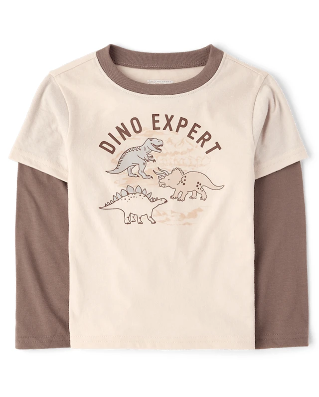 Baby And Toddler Boys Graphic Layered Top