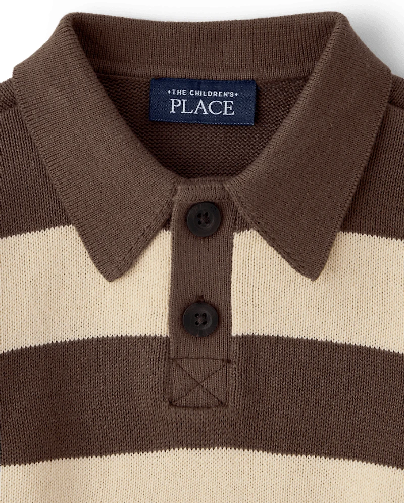 Pull de rugby rayé pour bébés et petits garçons