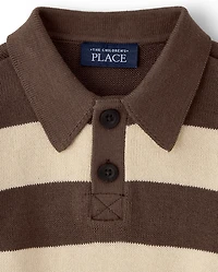 Pull de rugby rayé pour bébés et petits garçons