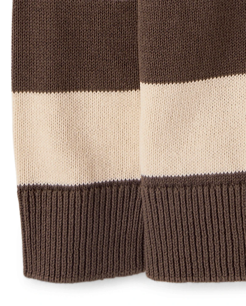 Pull de rugby rayé pour bébés et petits garçons