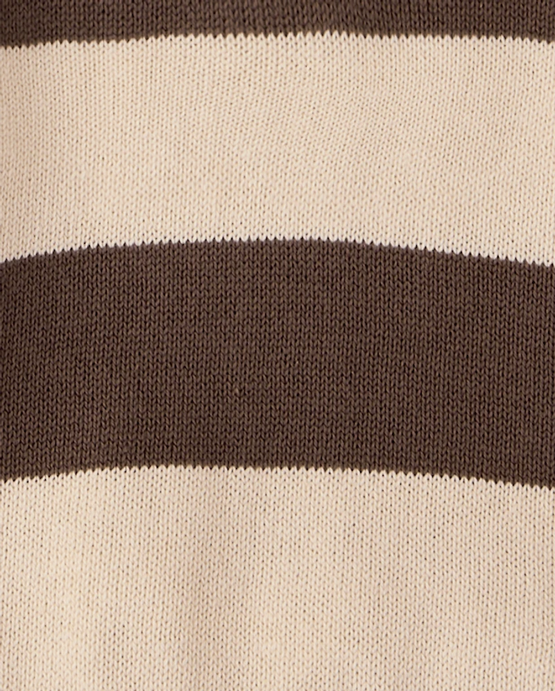 Baby And Toddler Boys Striped Rugby Sweater