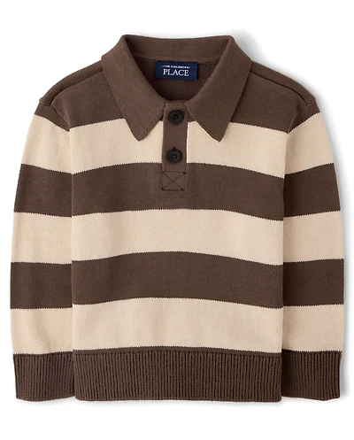 Pull de rugby rayé pour bébés et petits garçons