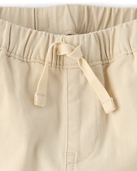 Baby And Toddler Boys Roll Cuff Pull On Chino Pants