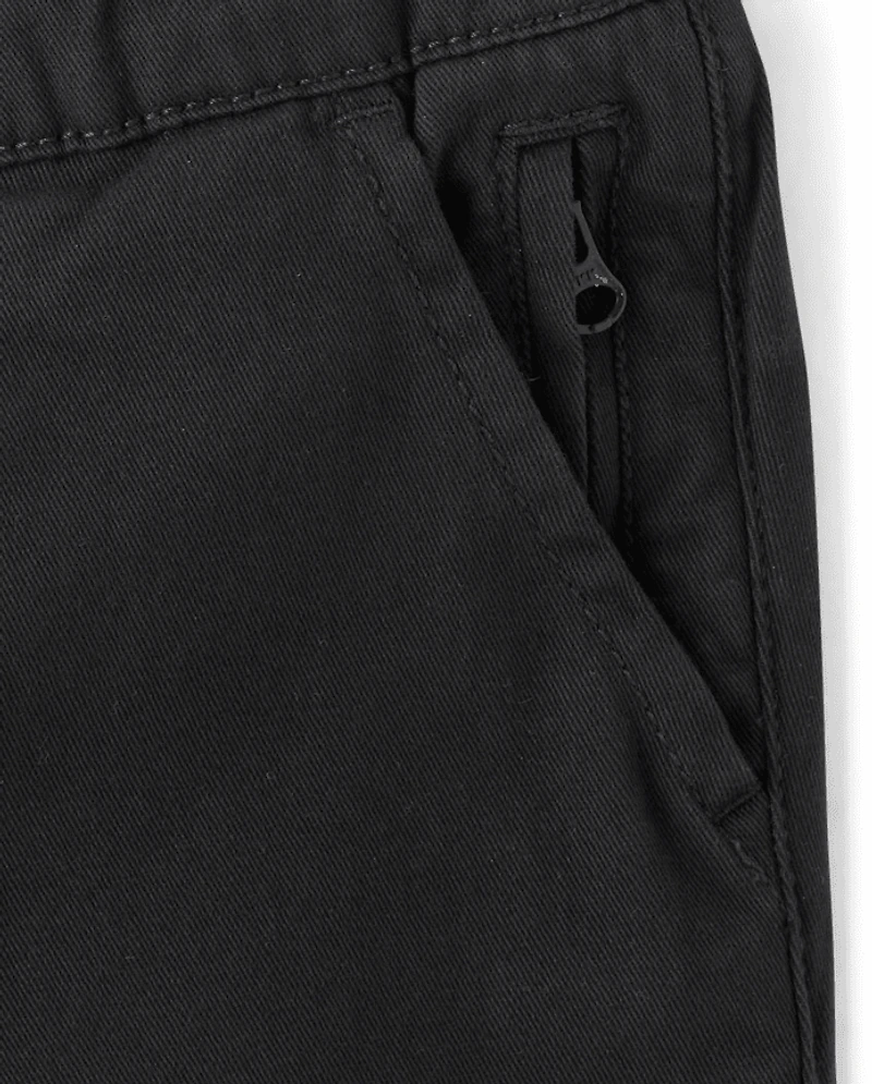 Baby And Toddler Boys Roll Cuff Pull On Chino Pants