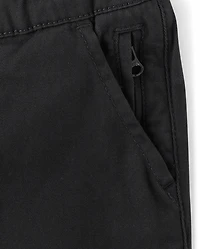 Baby And Toddler Boys Roll Cuff Pull On Chino Pants