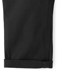Baby And Toddler Boys Roll Cuff Pull On Chino Pants