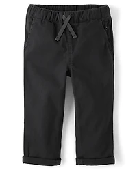 Baby And Toddler Boys Roll Cuff Pull On Chino Pants