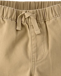 Baby And Toddler Boys Roll Cuff Pull On Chino Pants
