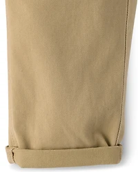 Baby And Toddler Boys Roll Cuff Pull On Chino Pants