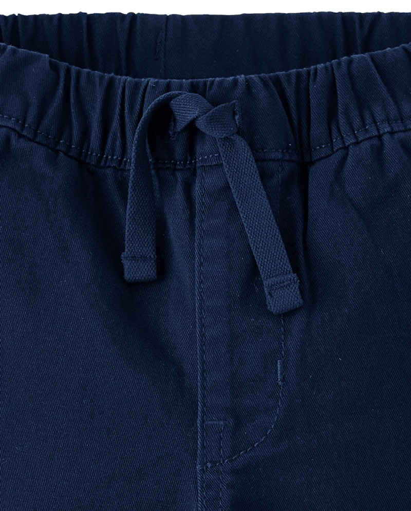 Baby And Toddler Boys Roll Cuff Pull On Chino Pants