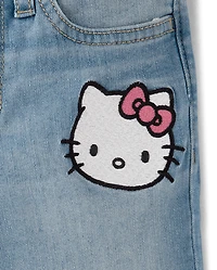 Jean évasé brodé Hello Kitty® et ses amis pour filles