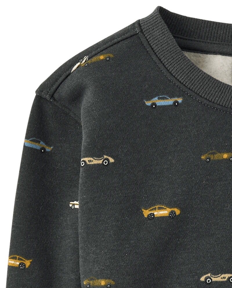 Baby And Toddler Boys Print Premium Fleece Sweatshirt
