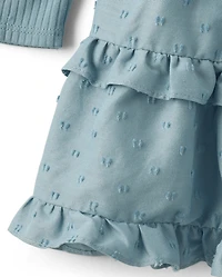 Girls Tiered Drop Waist Dress