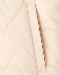 Girls Heart Quilted Packable Puffer Jacket