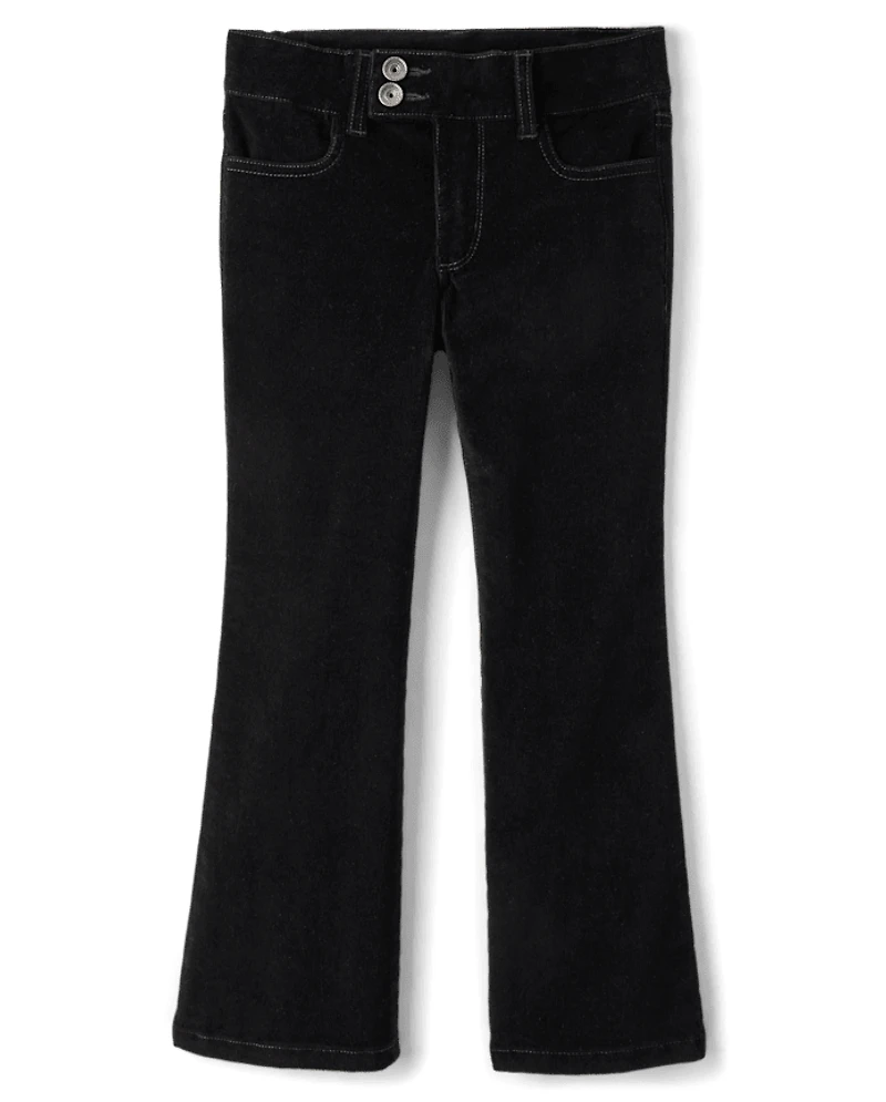 Girls Low Rise Corduroy Bootcut Pants
