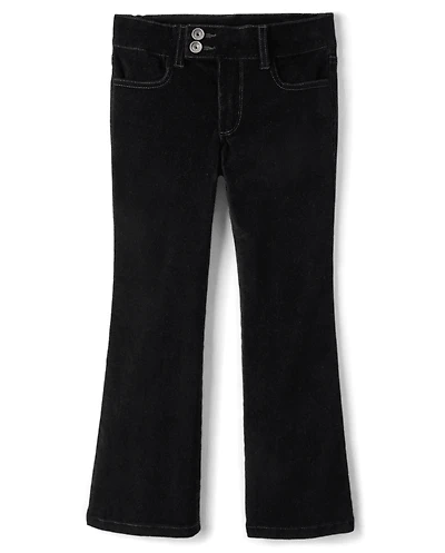 Girls Low Rise Corduroy Bootcut Pants