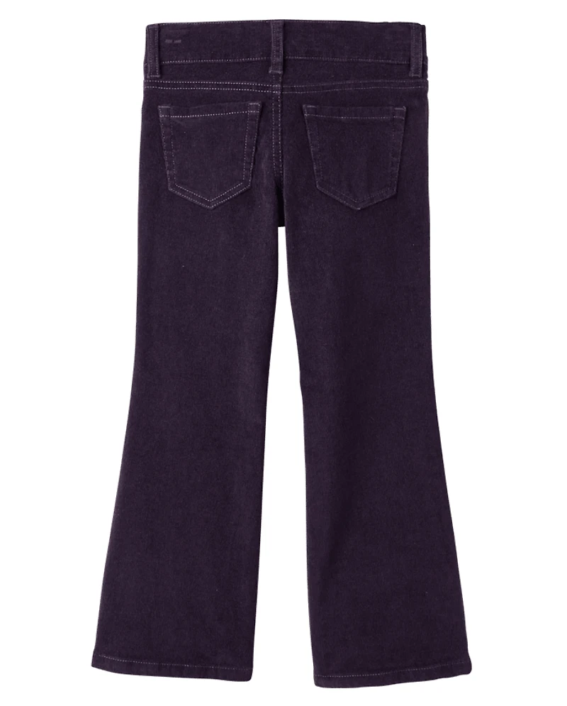 Girls Low Rise Corduroy Bootcut Pants