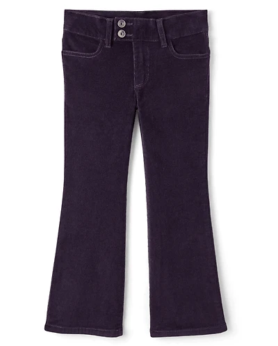 Girls Low Rise Corduroy Bootcut Pants